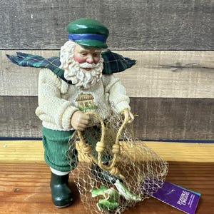 Clothtique Possible Dreams Culling The Catch Fishing Nautical Santa