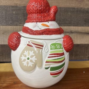 Fannie May Candy Große Schneemann-Keksdose