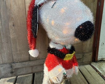 ヴィンテージ スヌーピー クリスマス ブローモールド ライトトッパー 9 