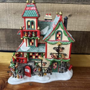 Dept 56 North Pole Series Glass Ornament Works In Box