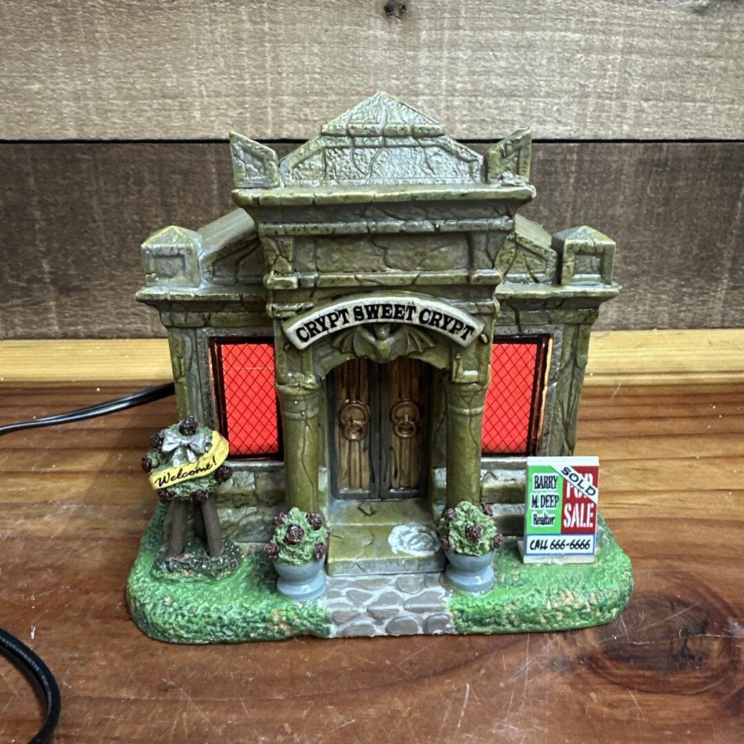 Lemax First Time Buyers Crypt Sweet Crypt Spooky Town Halloween Village ...