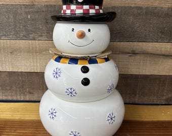 Elements snögubbe kakburk 4 st flernivå julgranskulor 30 cm hög
