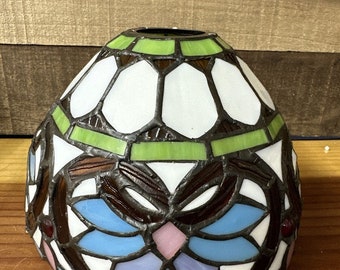 vintage tiffany Style lamp shade lampshade 8” -flaw