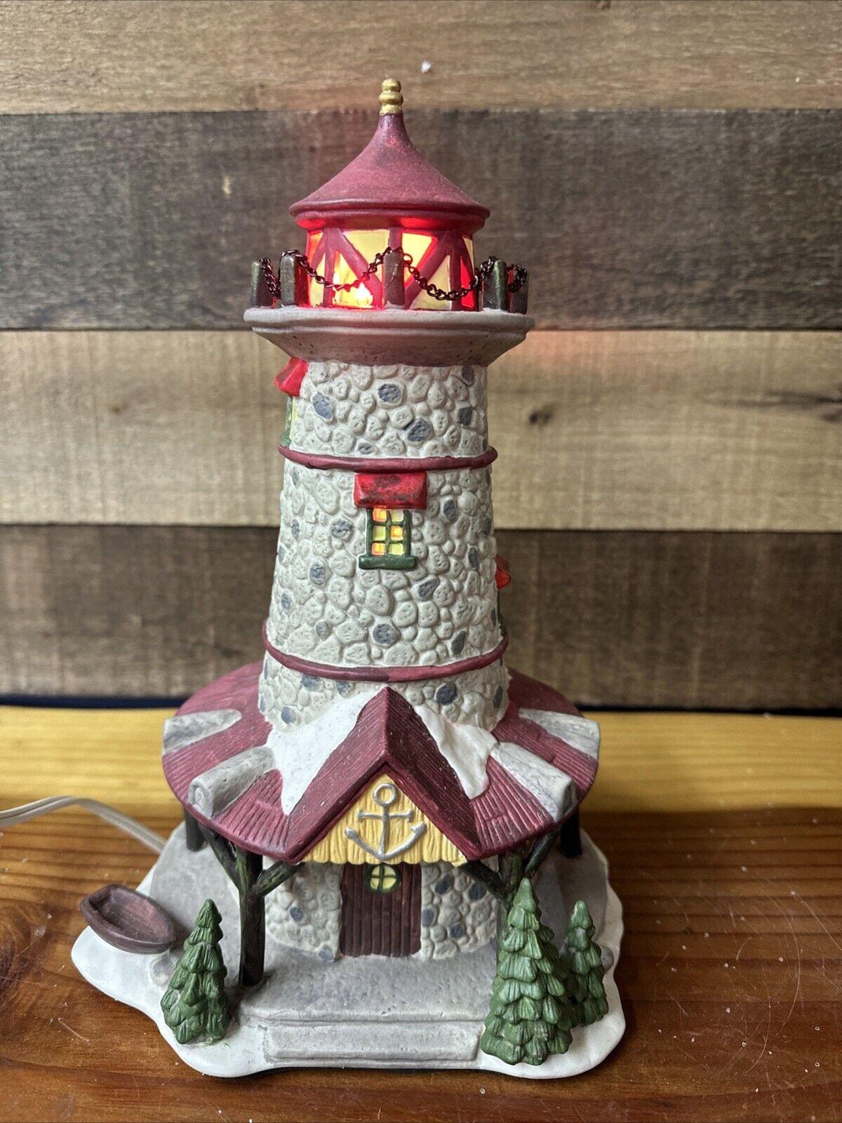 [LEMAX]リマックス　ライトハウス　クリスマス　磁器製飾り物 LEMAX]リマックス ライトハウス クリスマス 磁器製飾り物