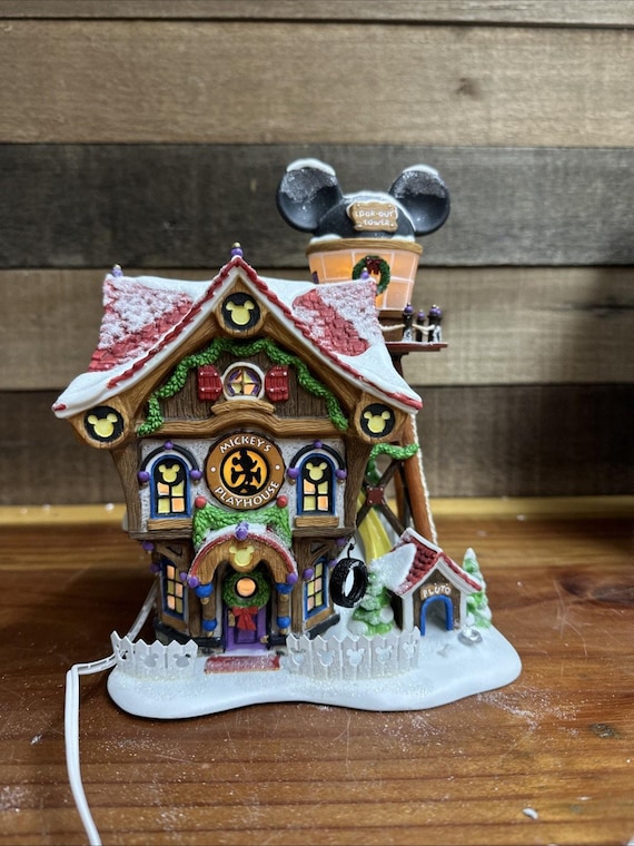 Dept 56 Mickey's North Pole Holiday House 56759 Disney Showcase in