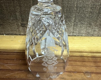 Waterford Crystal Songs Of Christmas Collection 2001 O Xmas Tree Bell 6th ED