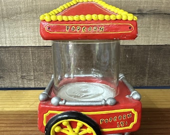 Vintage Popcorn Vendor Mason Jar Candy Jar