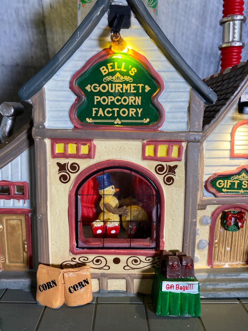 Lemax Bells Gourmet Popcorn Factory Etsy