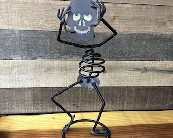 Mr Bones Skeleton Partylite 15.25 Inches Votive Holder