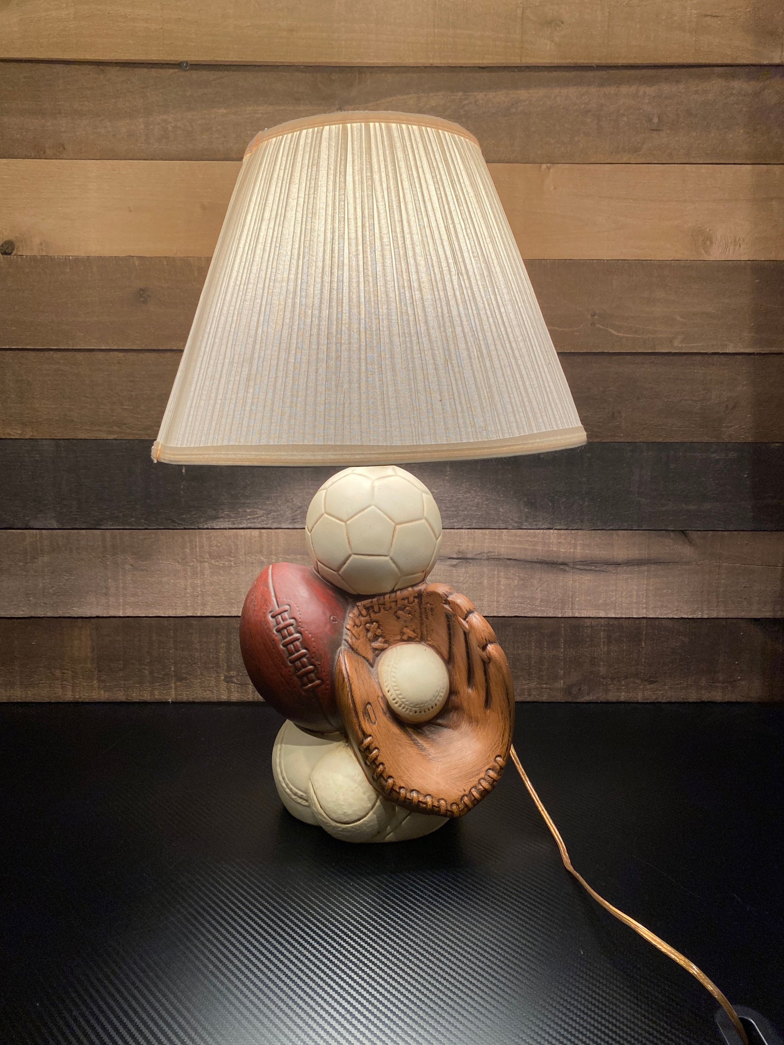 Multi sport vintage table lamp Etsy