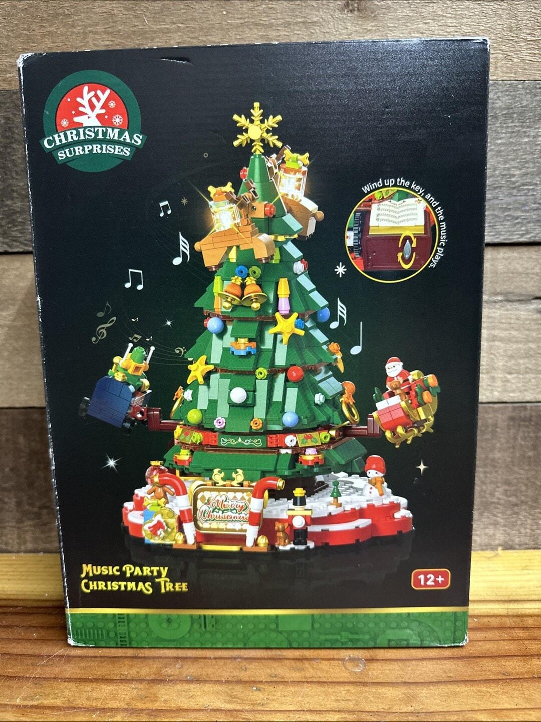 Rotating Music Box Christmas Tree Building Blocks Set New in Box - Etsy
