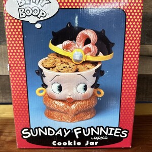 Betty Boop Flapper Girl Cookie Jar Sunday Funnies by Enesco in Box - Etsy