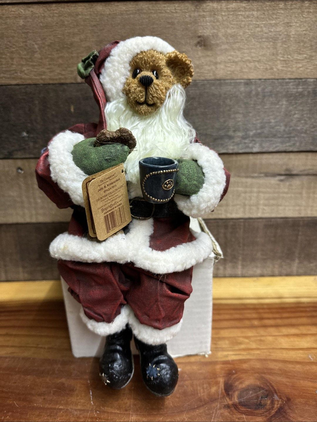 Crumpleton Boyds Bears Crumpletons Jolly B. Krinkleclaus Crumpleton Shelf Sitter ...