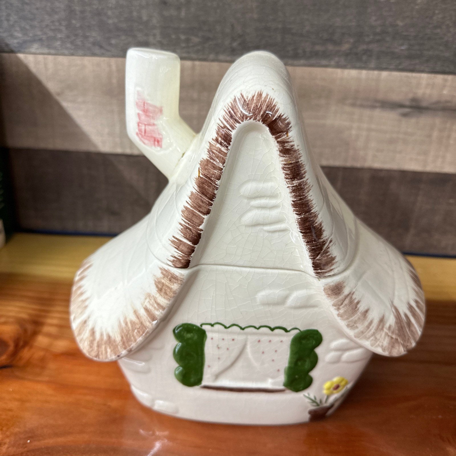 Vintage Cookie House Cookie Jar flaws Etsy