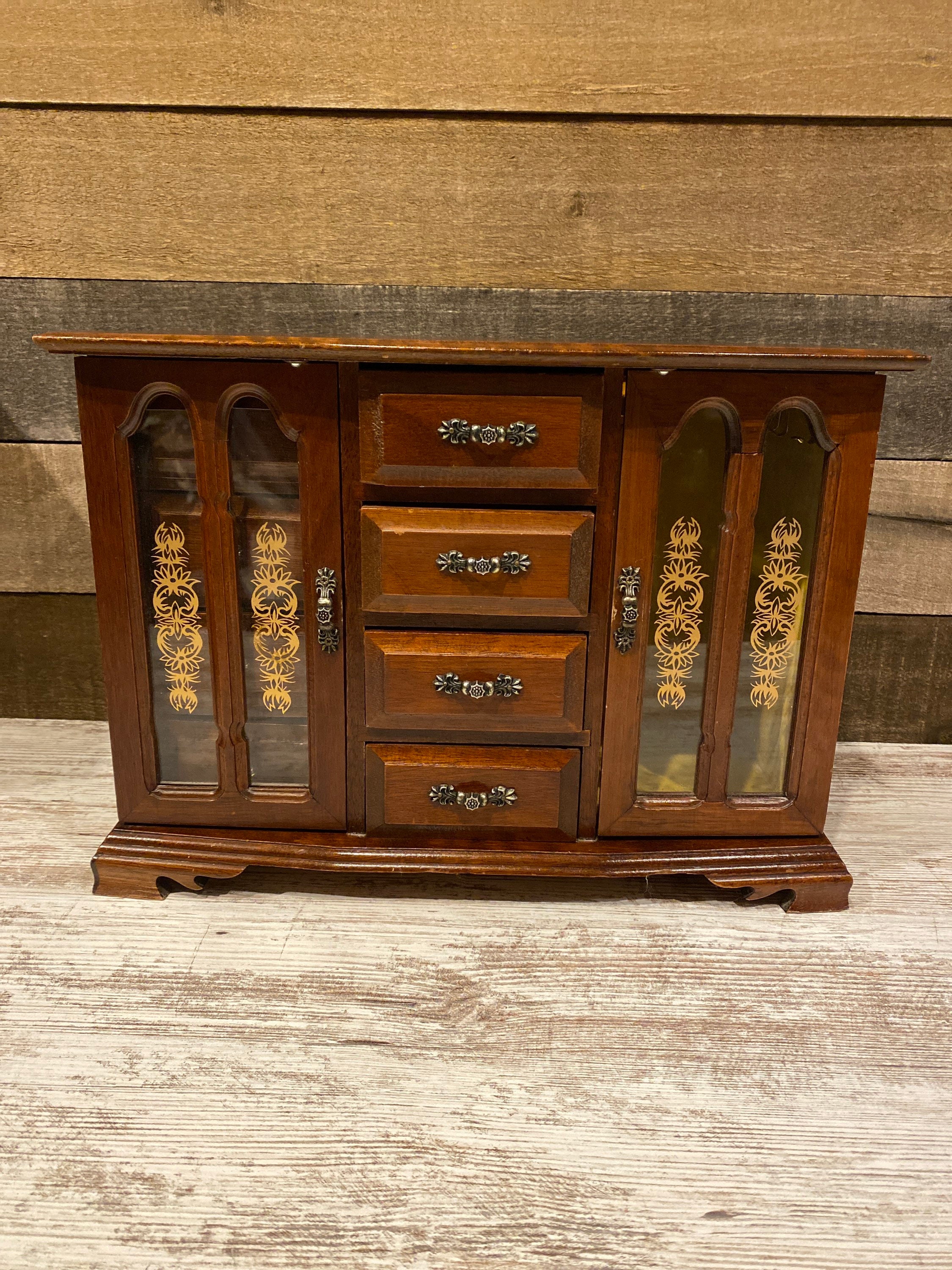 vintage london leather jewelry box