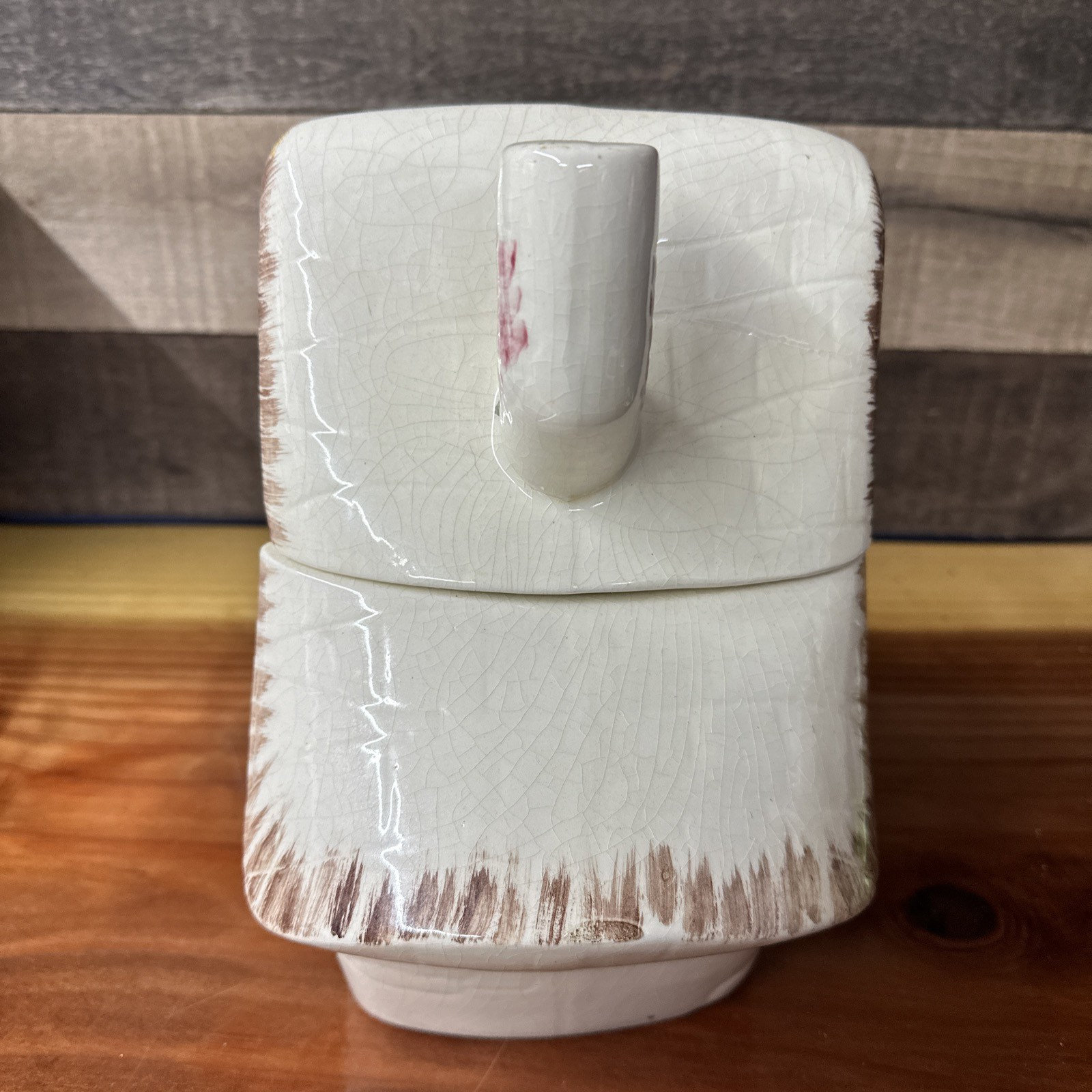 Vintage Cookie House Cookie Jar flaws Etsy