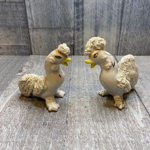 Vintage spaghetti roosters bird peacock made in Japan