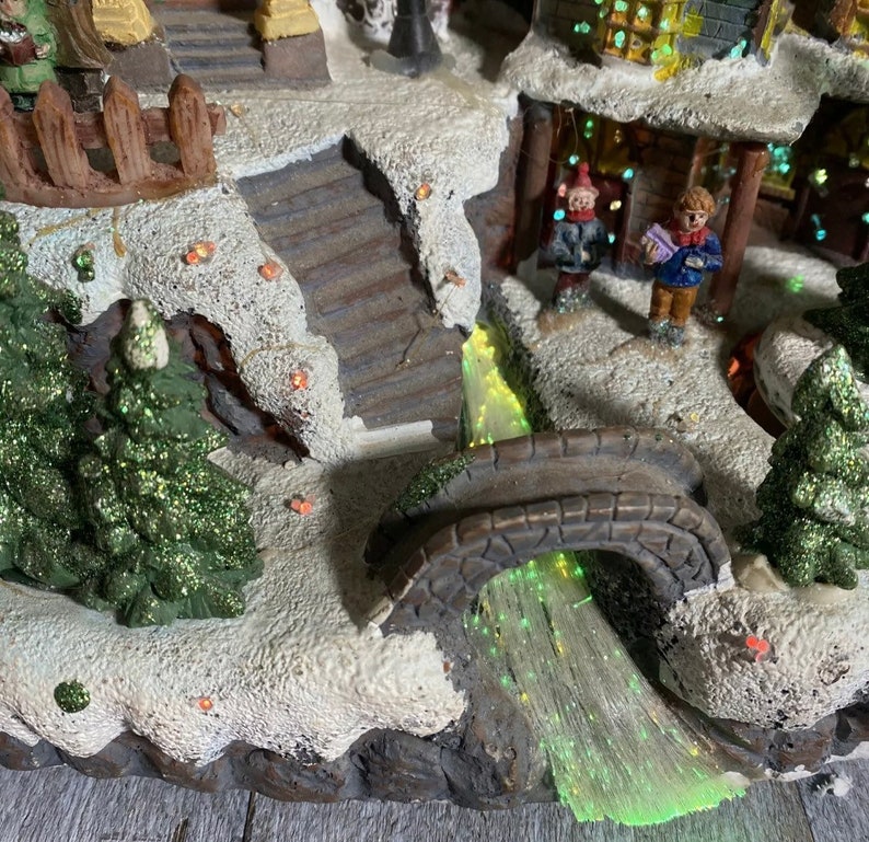 Fiber Optic Christmas Village Etsy