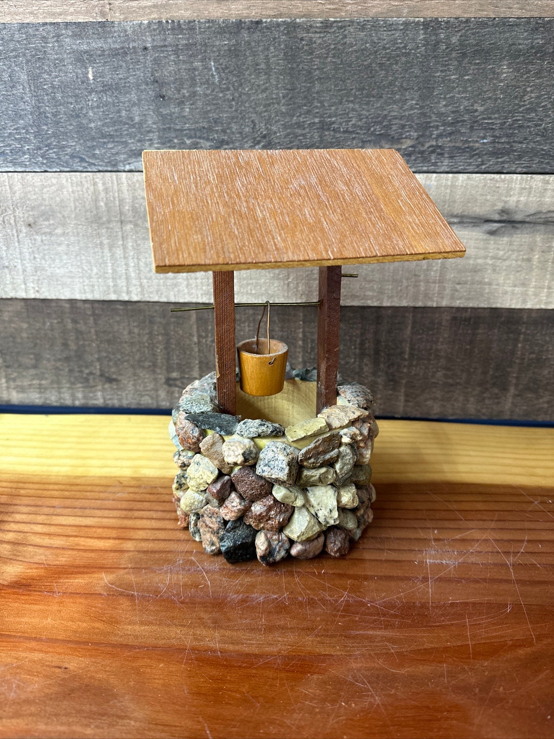 Rock Wishing Well Fairy Garden Village - Etsy