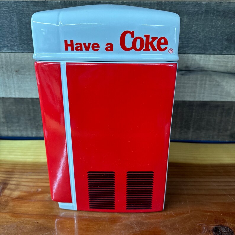 Coca Cola Vending Machine Cookie Jar Etsy