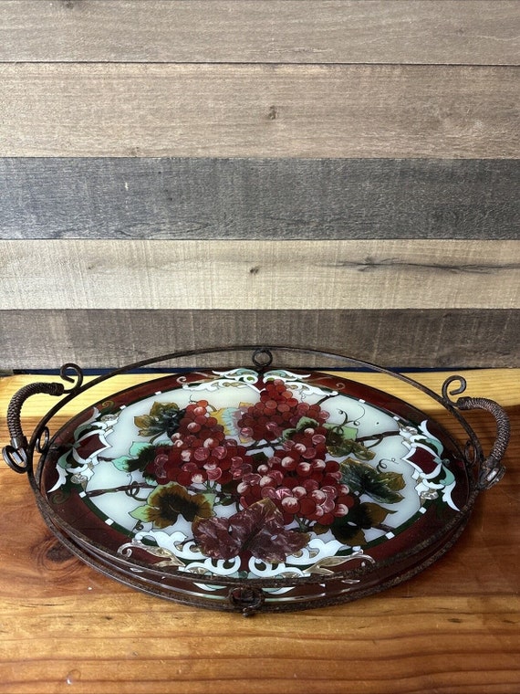 レア ヴィンテージ ステンドトレイ 【公式通販】