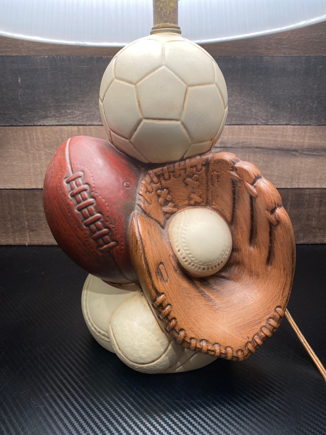 Multi sport vintage table lamp Etsy