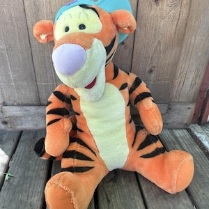 Rare Vintage Fisher-Price My Talkin&#39; Tigger with Hat Plush Very Large 22”
