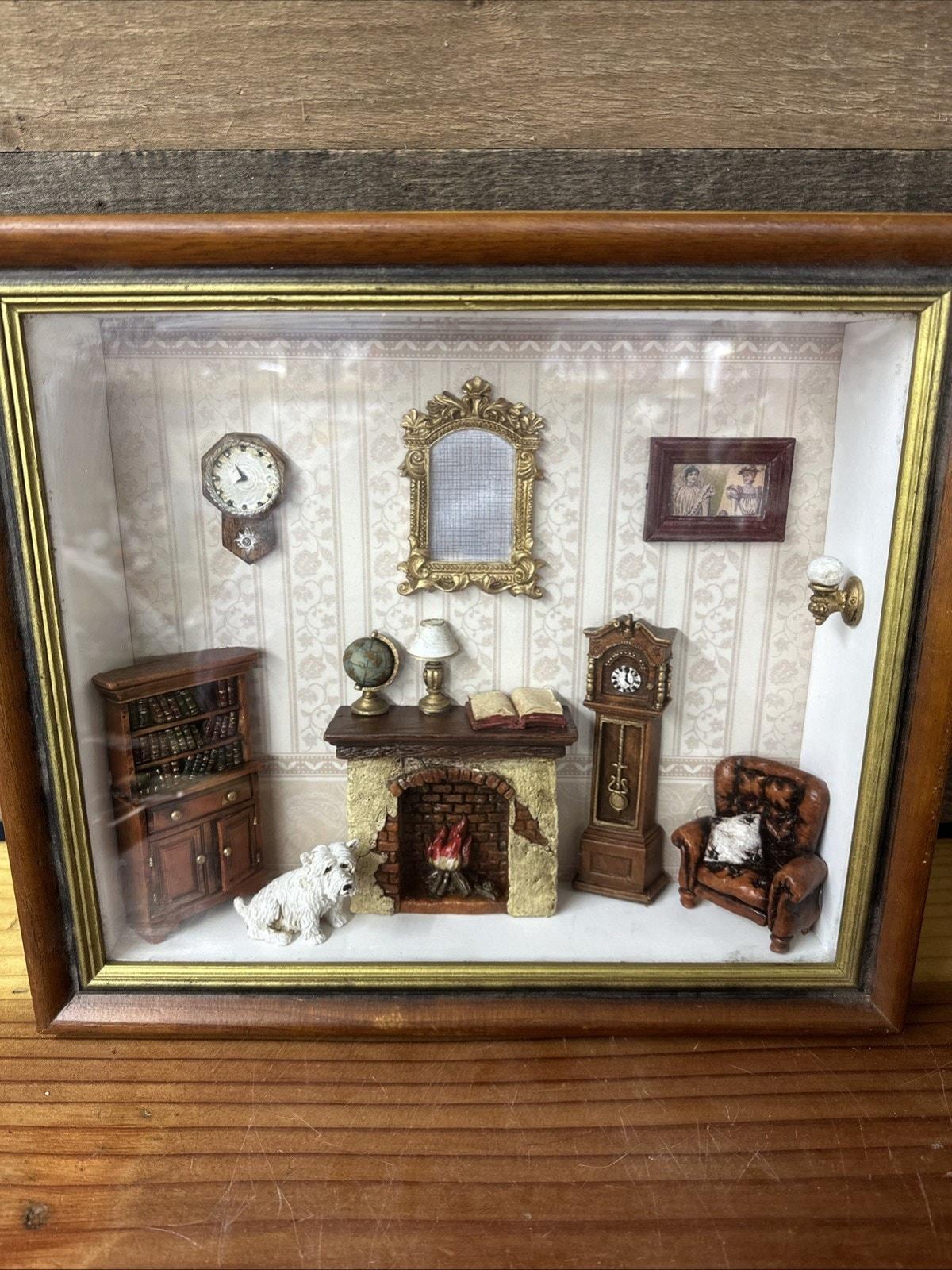 Vintage Shadowbox Victorian Style Room Diorama 11.5 X 13” - Etsy