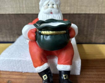 PartyLite Santa Shelf / Mantle Christmas Holiday Votive Candle Holder B