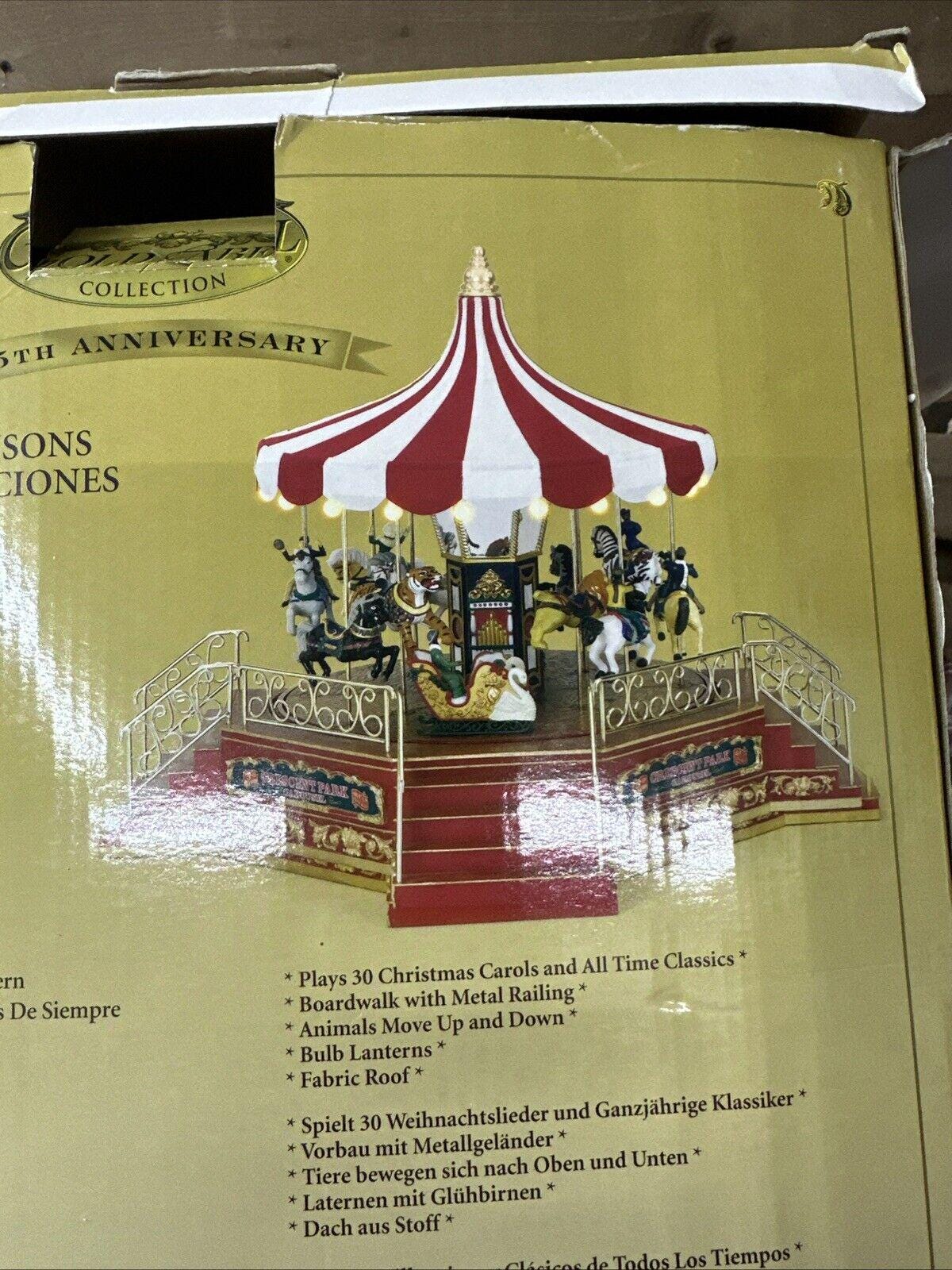 Mr. Christmas Gold Label Crescent Park Carousel Lighted