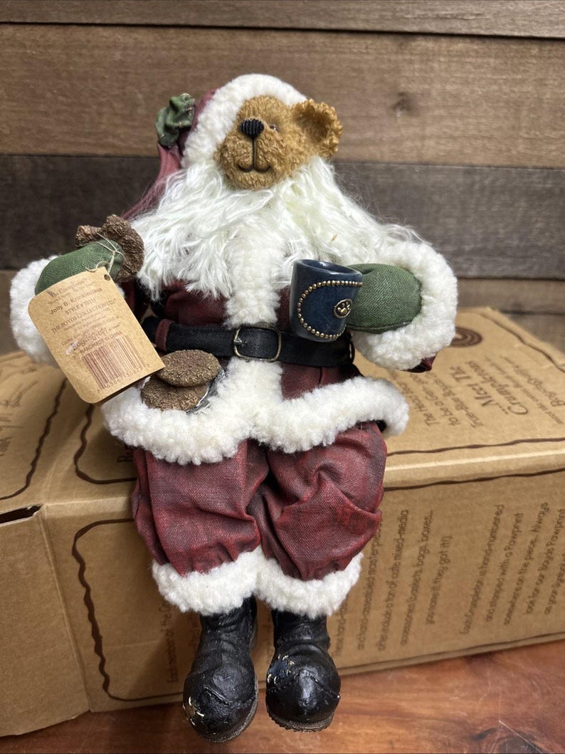 Crumpleton Boyds Bears Crumpletons Jolly B. Krinkleclaus Crumpleton Shelf Sitter ...