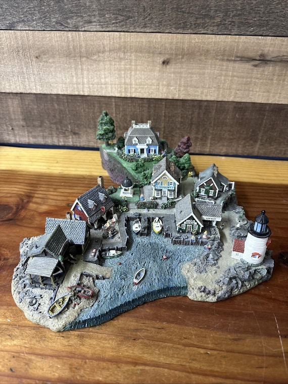 DANBURY MINT Fisherman's Cove Collection by Colin Gough 3 Piece