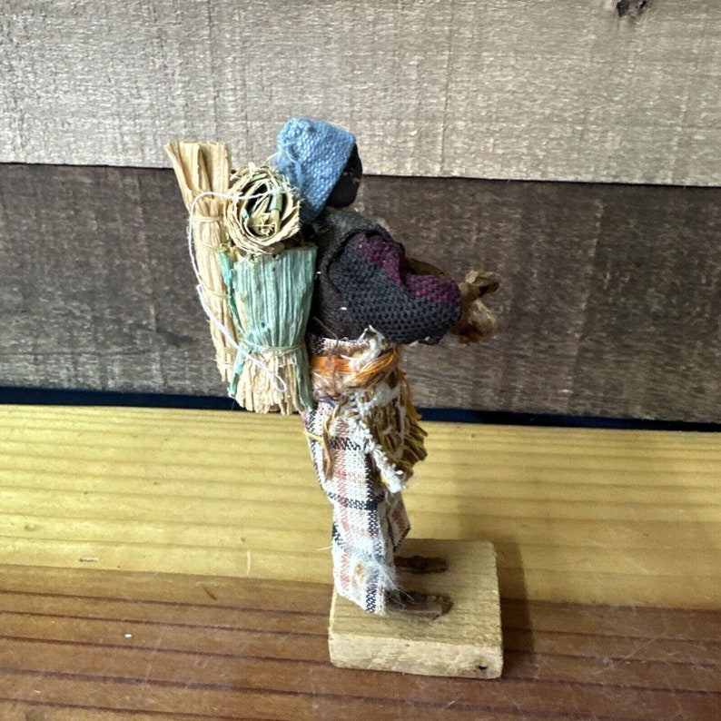 Vintage Doll Cloth Rag Wire Stand Handmade Folk Art 5” - Etsy