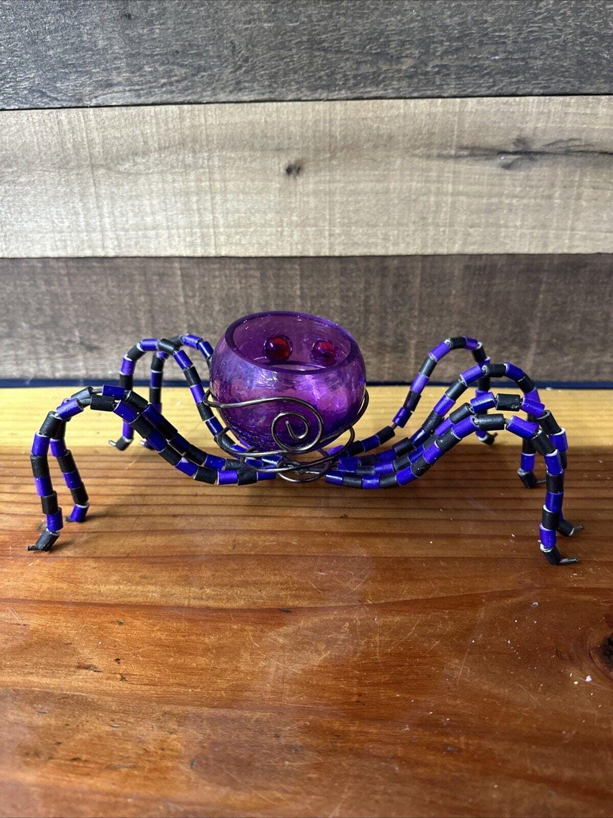スパイダーキャンドルホルダー パープル - Etsy 日本