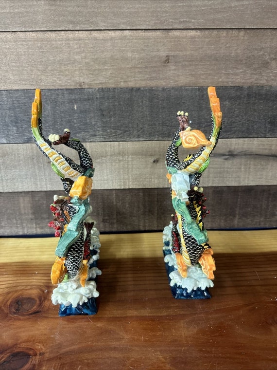 中国のドラゴン 3ピース ディスプレイピース 箱入り - Etsy 日本