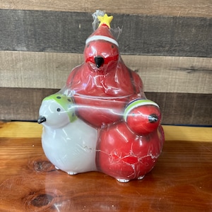 Oneida frosty feathers cookie jar-flaw