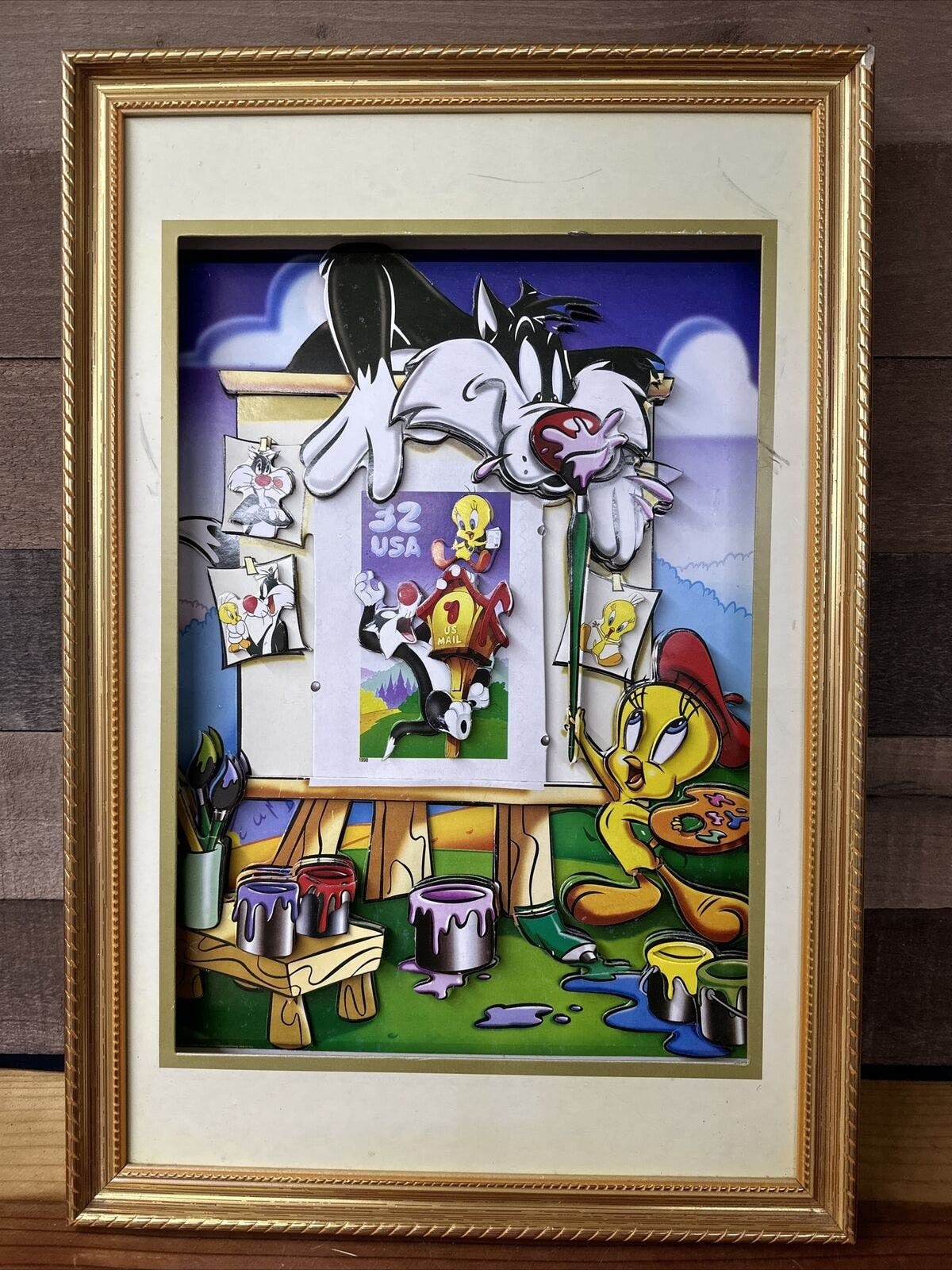激レア　ワーナーブラザーズ　トゥイーティー　3D絵画 激レアワーナーブラザーズトゥイーティー3D絵画