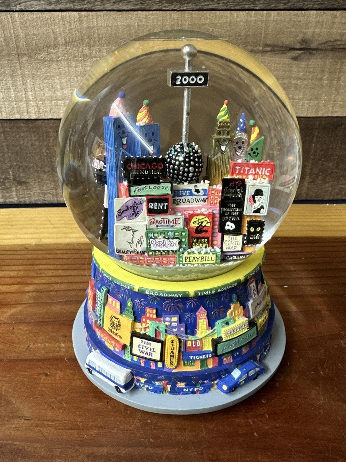 ニューヨーク市 2000年 スノードーム ブロードウェイ ツインタワー