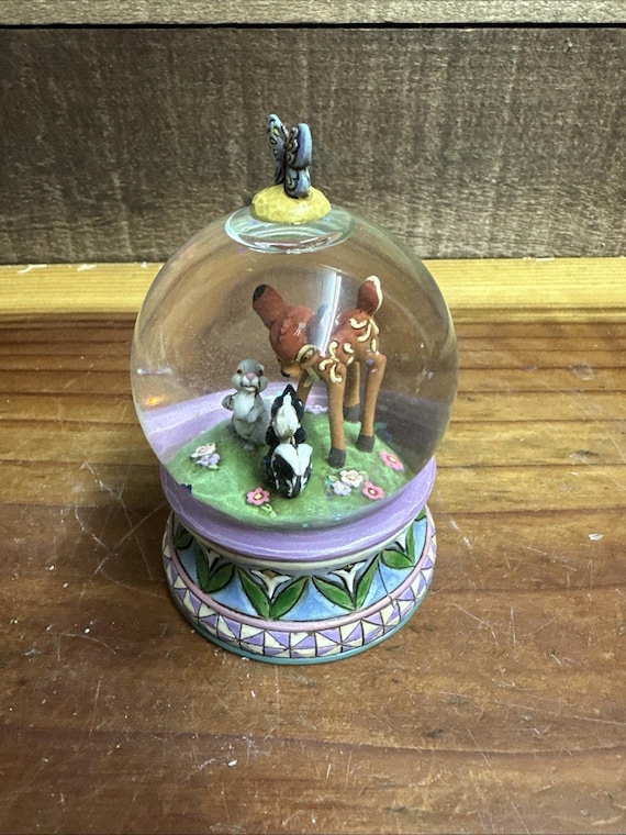 Disney Traditions Jim Shore Showcase Collection Bambi Snow Globe