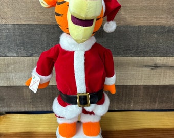 Gemmy Santa tigger singing dancing jingle bells