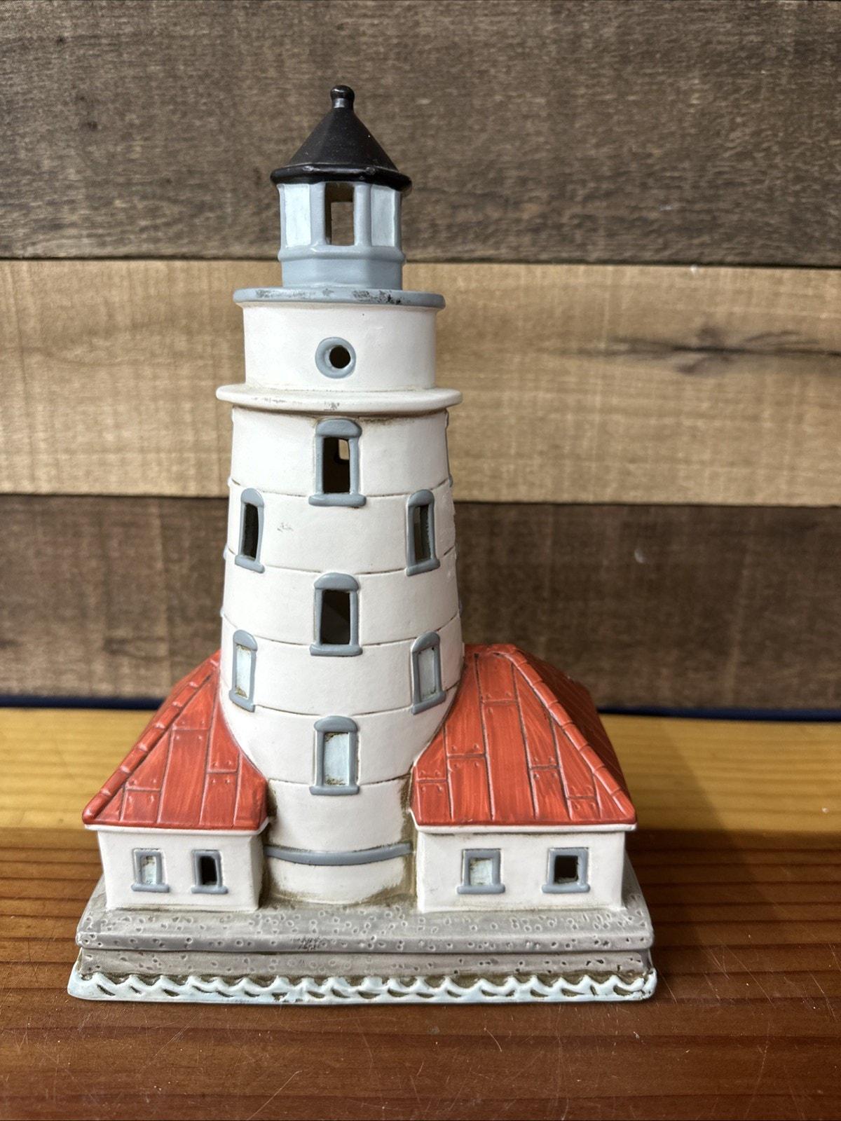 Geo Z. Lefton Historic American Lighthouse Chicago Harbor Light 1893 Vintage