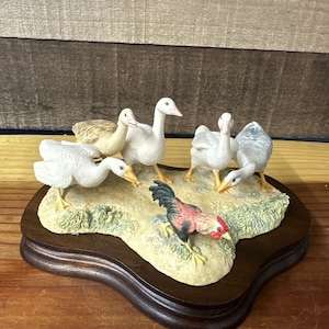 RARE Lowell Davis &quot;When Three Foot&#39;s A Mile&quot; Geese Rooster Limited Ed Signed