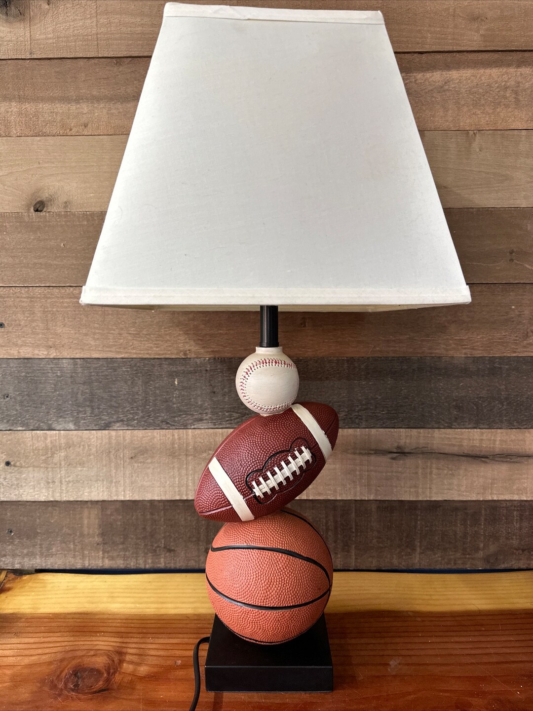 Sport Table Lamp Game Room Boys Room Etsy