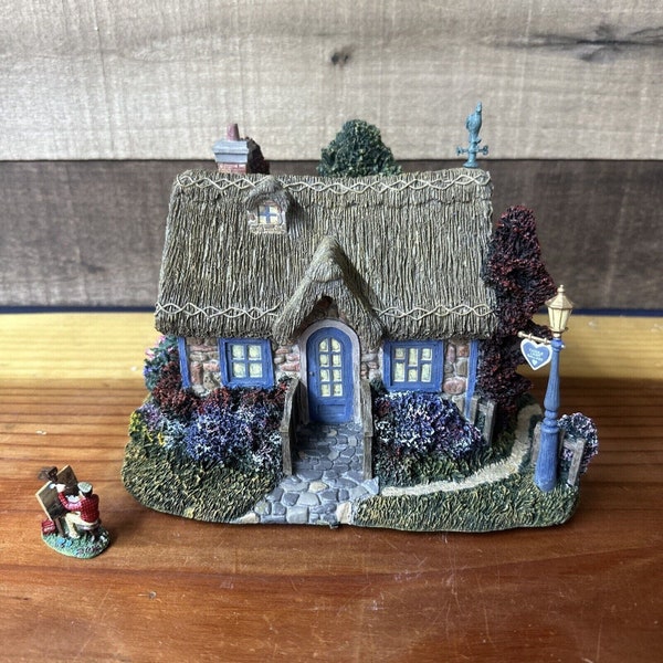 VTG Thomas Kinkade Hawthorne Seaside Village Candlelight Artist's Gallery