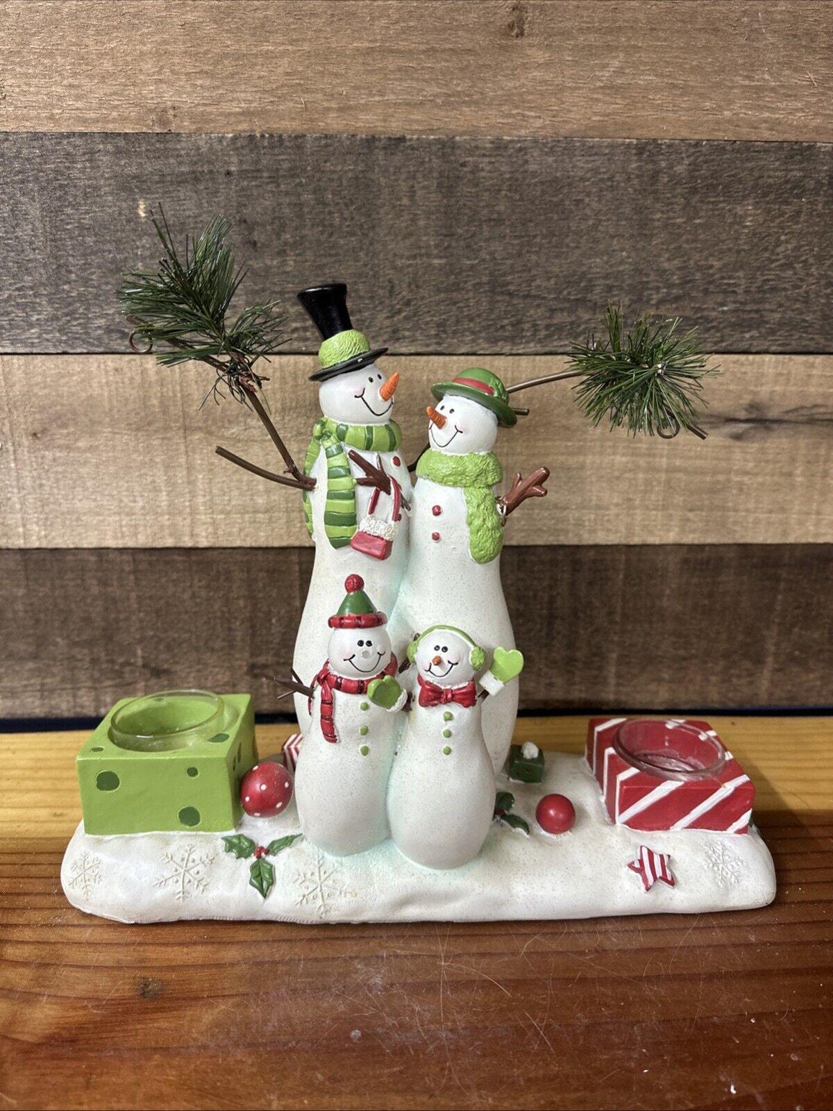 Yankee Candle Double Wax Tart Warmer Burner Snow Family  display picture 1