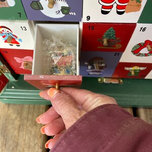 Vintage Wooden Advent Calendar Cabinet With Ornaments Etsy Vintage Wooden Advent Calendar Cabinet With Ornaments Etsy