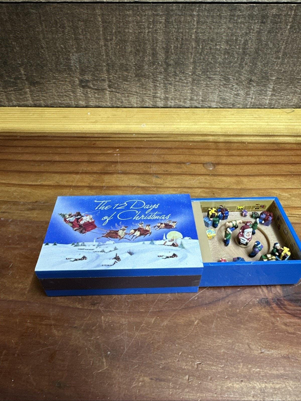 Mr Christmas Matchbox Melodies Animated Music Box 12 Days of