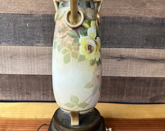 Vintage Limoges porcelain lamp