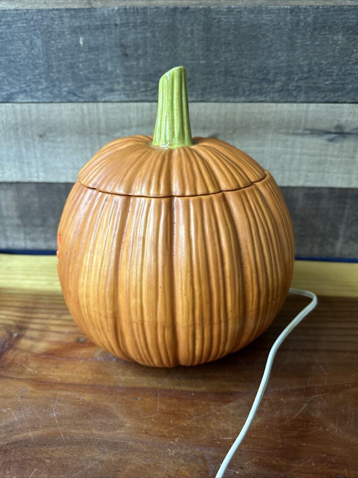 ヴィンテージのライト付き蓋付き陶器製カボチャ - Etsy 日本