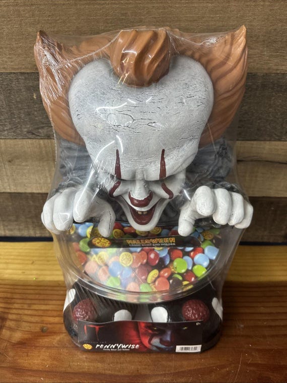 オールドパイン　コンソールテーブル PENNYWISE　店舗什器　ディスプレイ Rubies IT Pennywise Candy Bowl and Holder NEW - Etsy